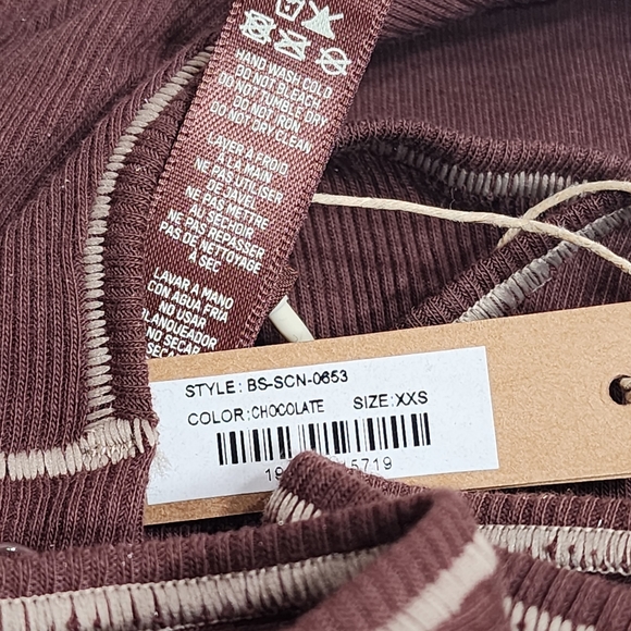 SKIMS COTTON RIB BODYSUIT/ CHOCOLATE/XXS, 4X/ NWT - Picture 5 of 12
